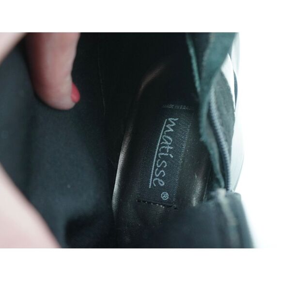 Matisse Vintage Black Studded Suede Leather and Snakeskin Western Boots Size 6.5 - Picture 9 of 9